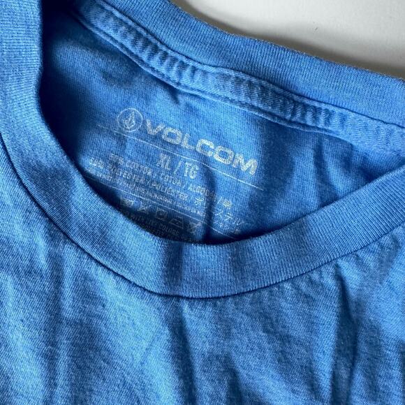 Volcom blue Short Sleeve Blue Logo Tee - XL - Picture 4 of 5